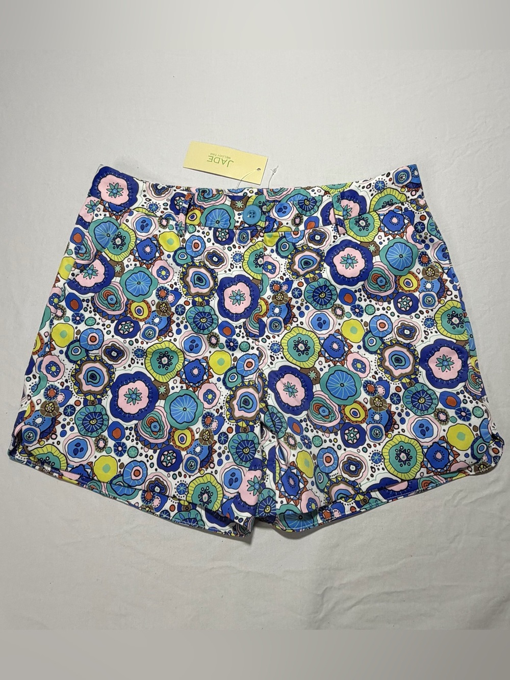 Jade Floral Patterned Shorts